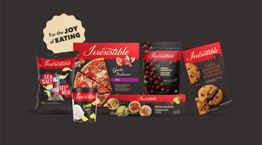Group shot of Irrésistible products with their new branding.